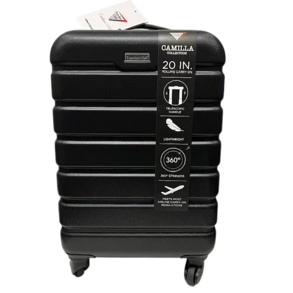 TRAVELERS CLUB Camilla Collection 20” Hardshell Expandable Carryon Suitcase NWT - Picture 1 of 16